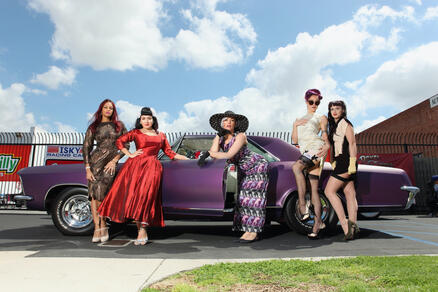 Pinup Pole Show 1965 Buick Riviera Tonya Kay